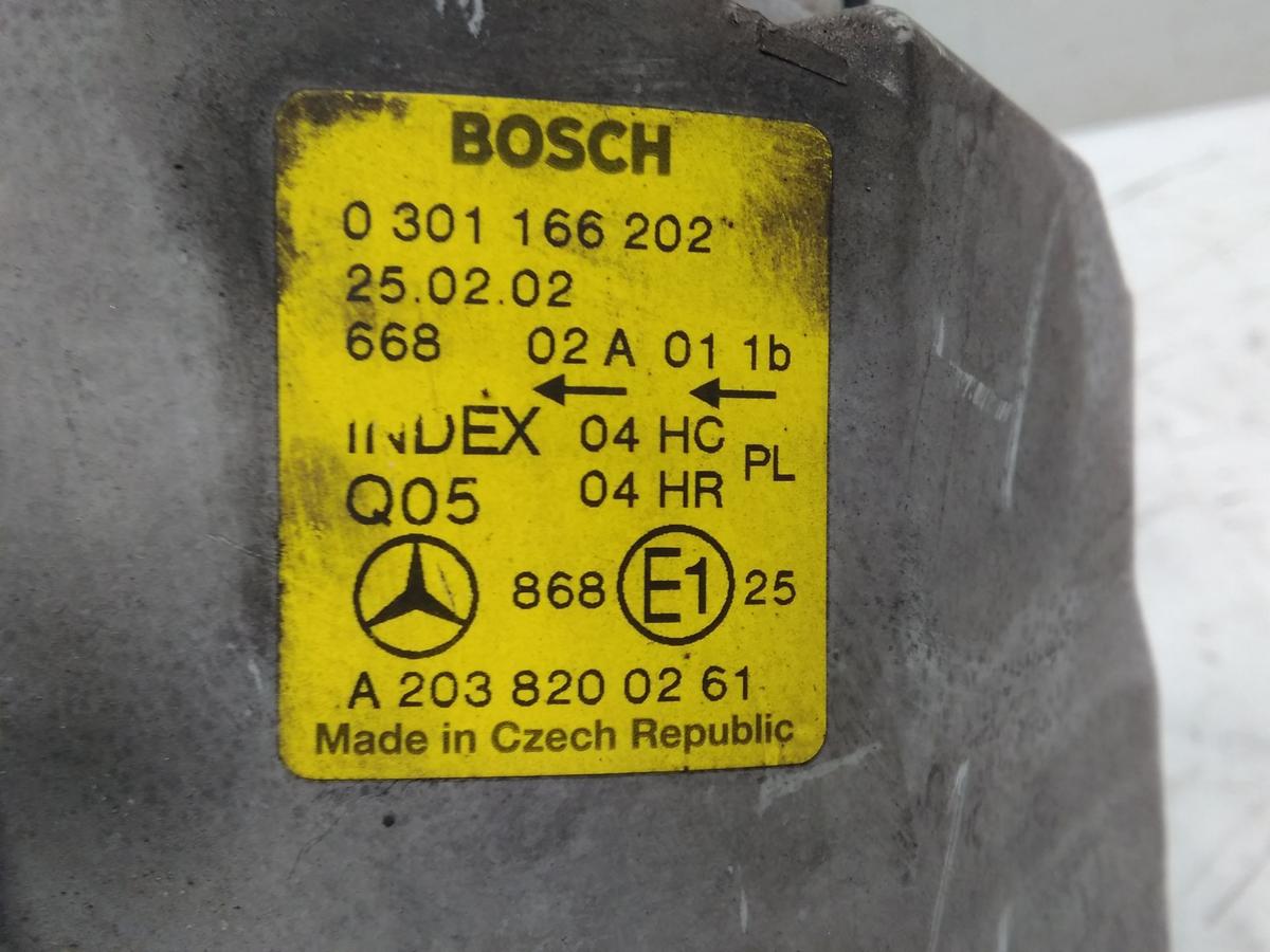 Mercedes C-Klasse W203 original Scheinwerfer rechts mit LWR Bosch BJ2002