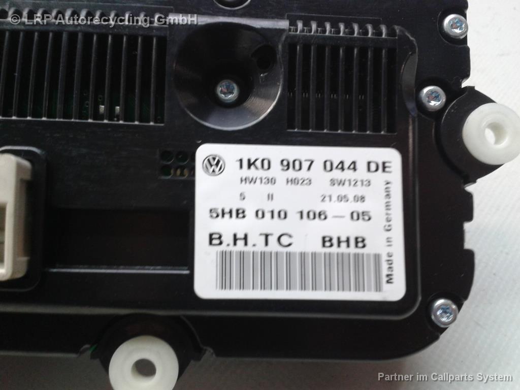 VW Golf 5 Heizungsregulierung Klimabedienteil 1K0907044DE 5HB01010605 BJ2008