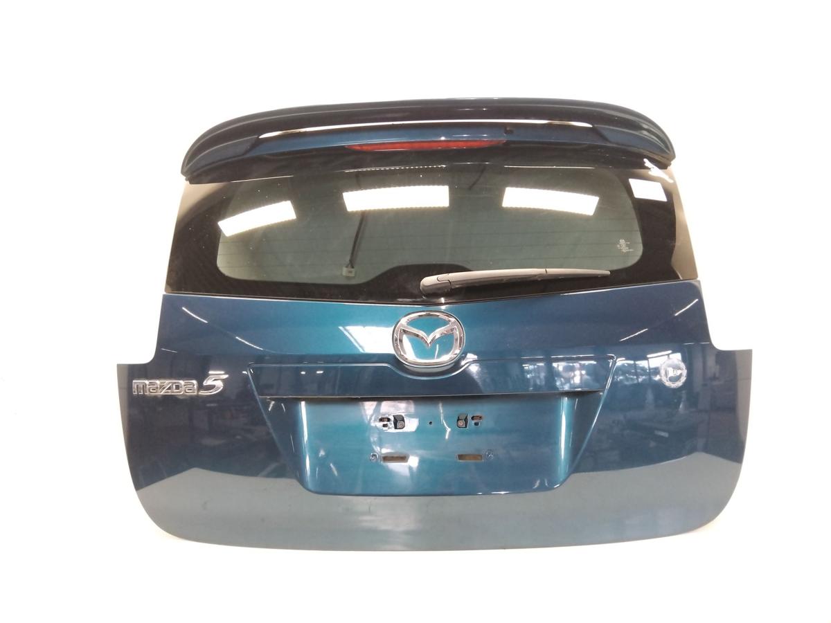 Mazda 5 CR original Heckklappe mit Heckscheibe und Spoiler Blaumetallic Bj.2007