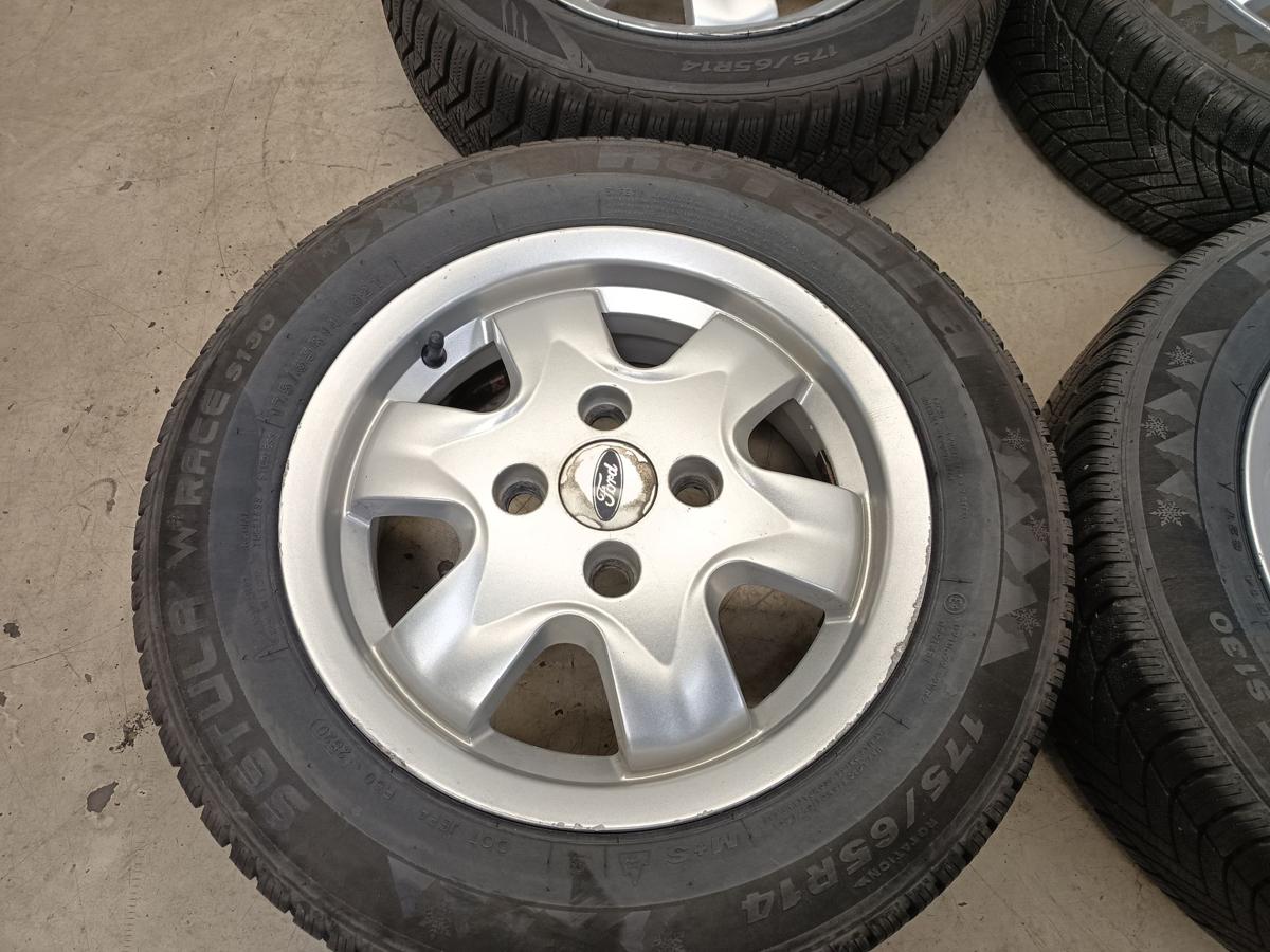 Ford Fiesta JD3 orig Satz Alufelgen 5x14 ET36 1S5J-BA mit Reifen Bj 2006