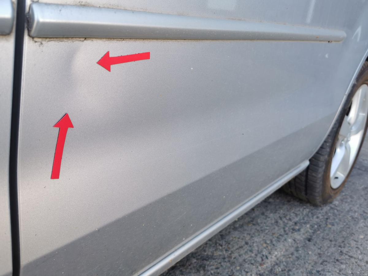 Mazda 5 CR Schiebetür Tür Autotür Rohbautür hinten links 22V Sunlight Silver Met