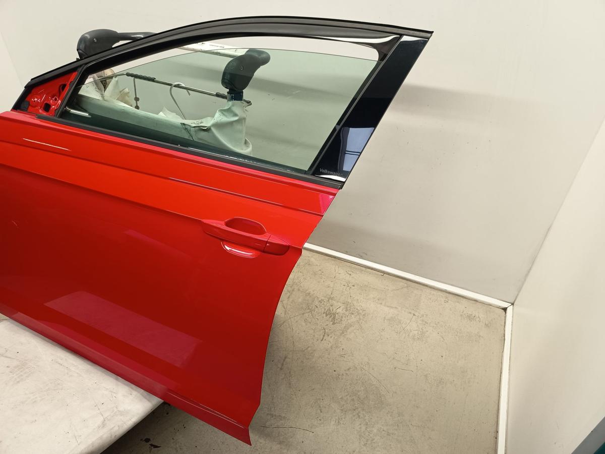 VW Polo VI AW 5TRG original Tür vorn links Fahrerseite LP3G Flashrot Bj 2021