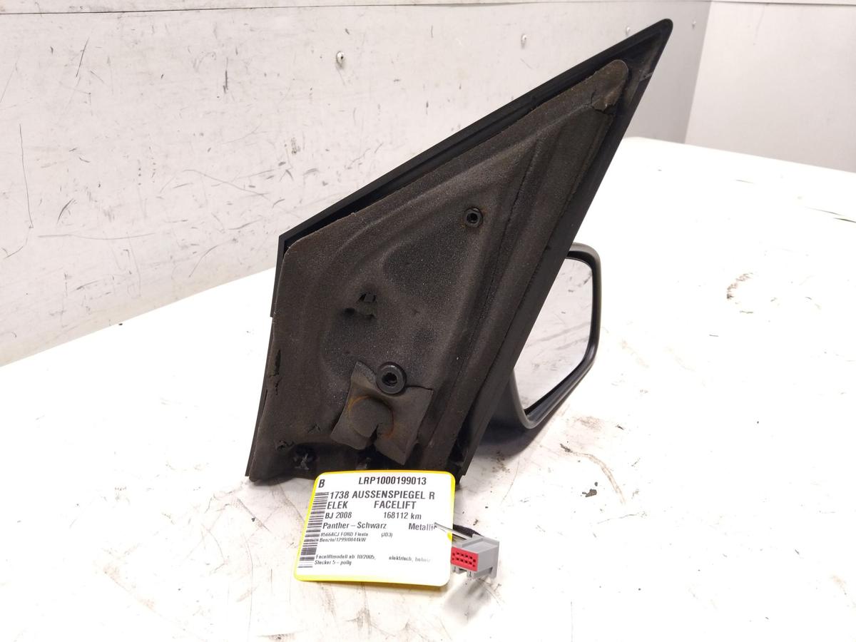 Ford Fiesta JH JD orig Au&szlig;enspiegel rechts schwarz elektrisch Facelift BJ2008