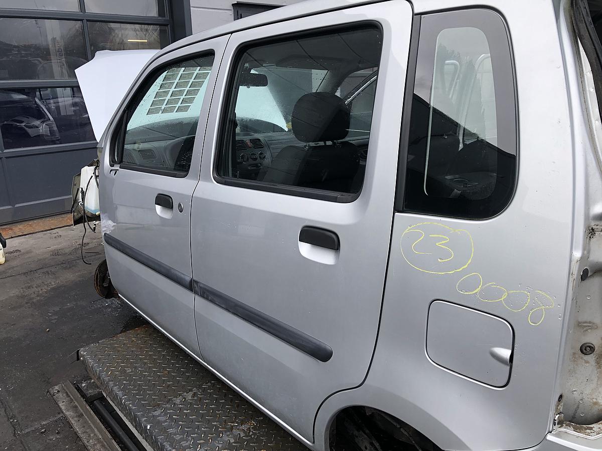 Opel Agila A org Tür hinten links für man Fensterheber Z157 Starsilber Bj 2004