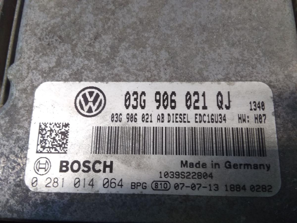 VW Golf 5 Variant Motorsteuergerät 0281014064 03G906021QJ 1.9TDI 77kw BJ2008