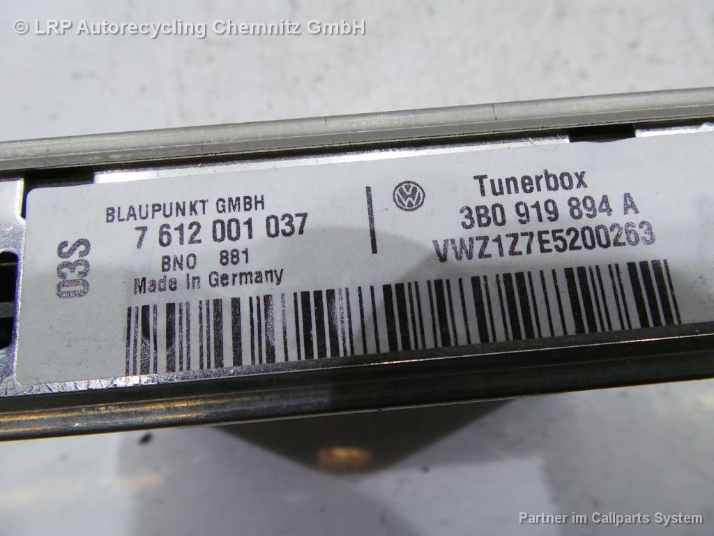 Skoda Superb BJ 2005 Steuergerät Navi 3B0919894A 7612001037 Tunerbox TMC Box