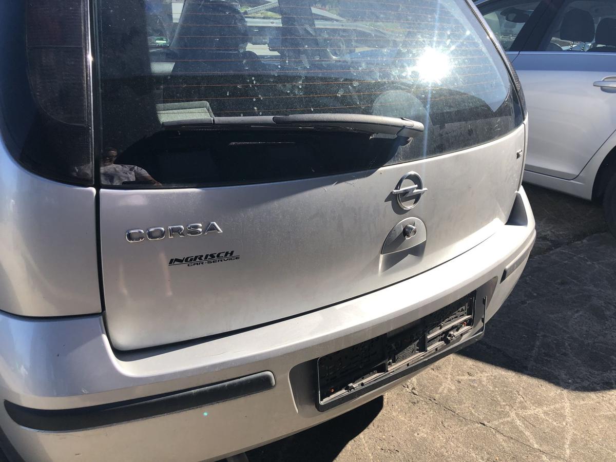 Opel Corsa C ab03 Heckklappe mit Scheibe Kofferklappe Heckdeckel Z157 Starsilber