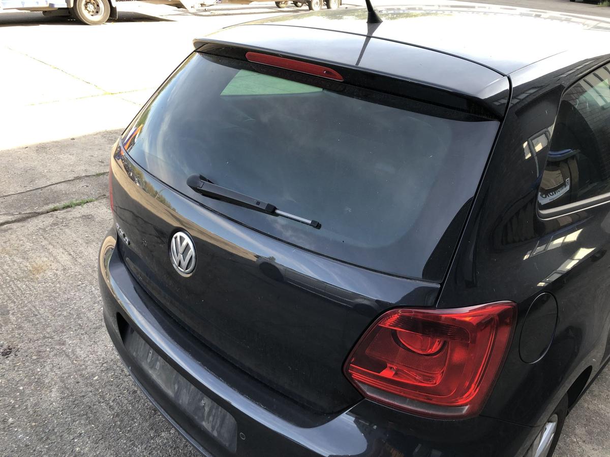 VW Polo 6R Heckklappe Heckdeckel mit Scheibe Anrostungen LC9X Deep Black Perl