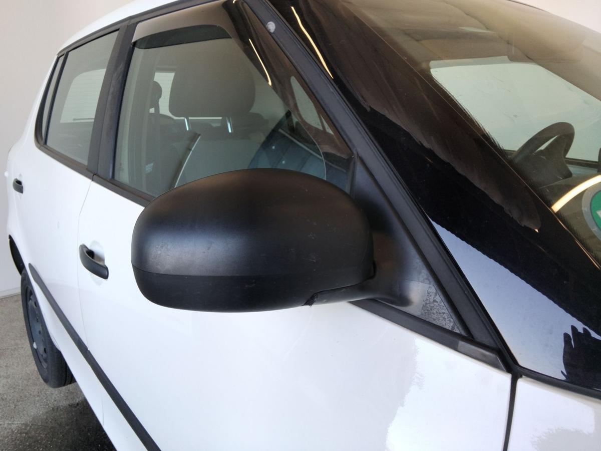 Skoda Fabia 2 5J original Außenspiegel rechts manuell schwarz unlackiert BJ2011