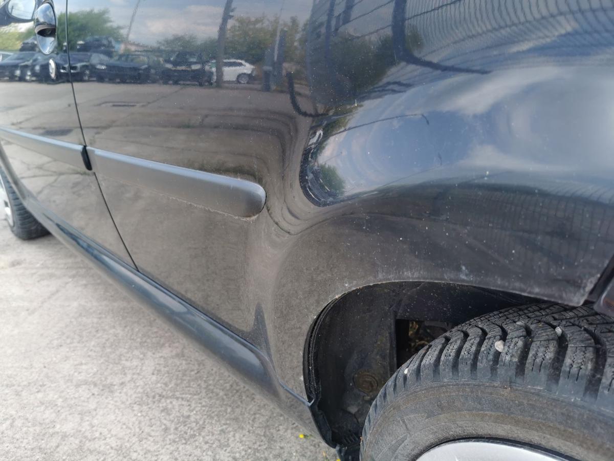 Citroen C1 P Tür Autotür Rohbautür Fondtür hinten links EXZ Schwarz Metallic