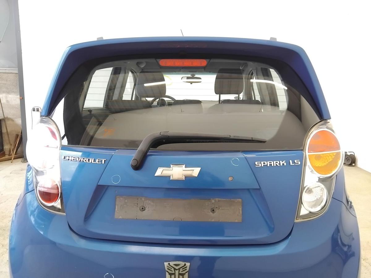 Chevrolet Spark M300 Heckklappe GCT Moroccan Blue mit Heckscheibe BJ2012 Spoiler