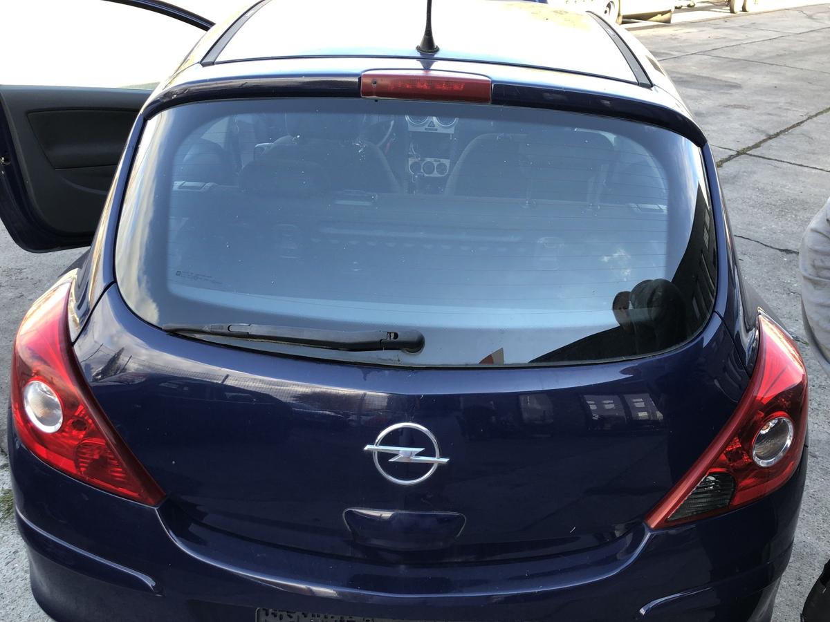 Opel Corsa D Heckklappe Kofferklappe mit Heckscheibe 3 türer Z20Z Royalblau