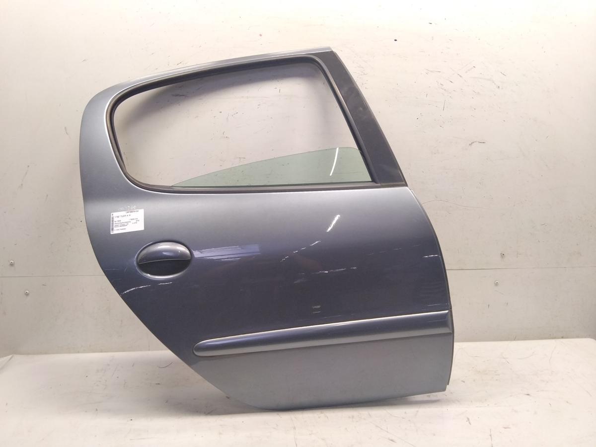Peugeot 206 original T&uuml;r hinten rechts thoriumgraumetallic KTH BJ2008 Flie&szlig;heck