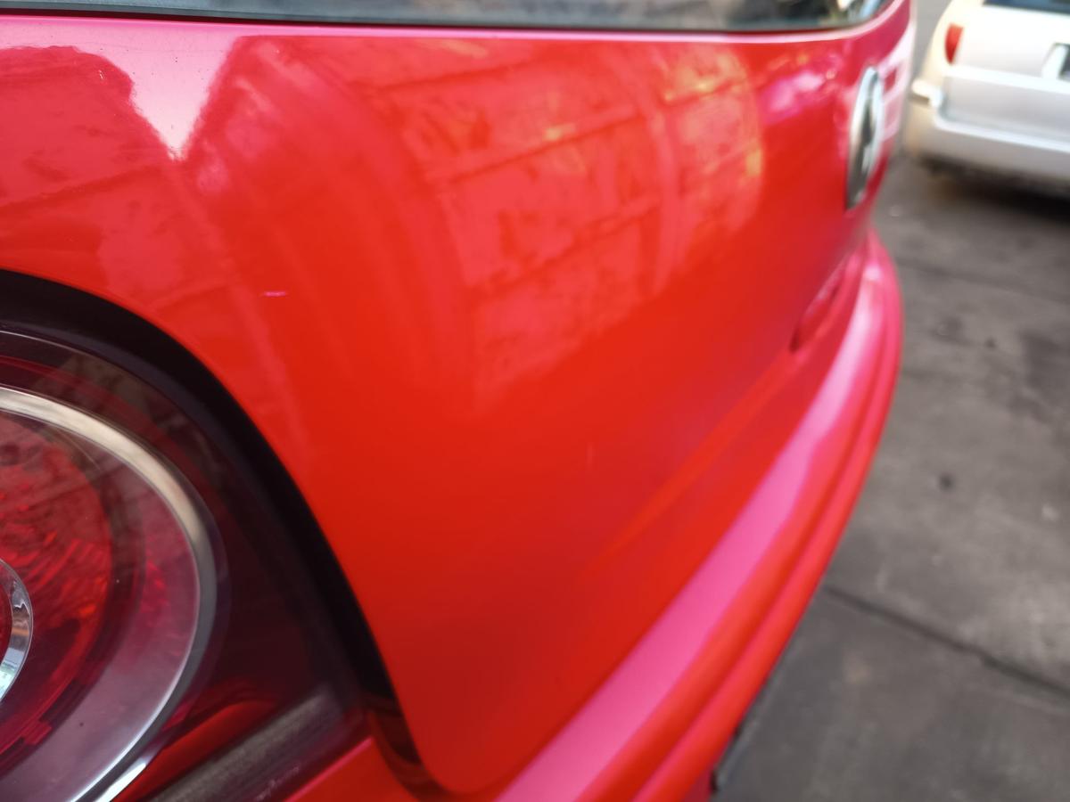 VW Polo 9N3 original Heckklappe mit Scheibe Deckel hinten P3G Flashrot Bj 2006