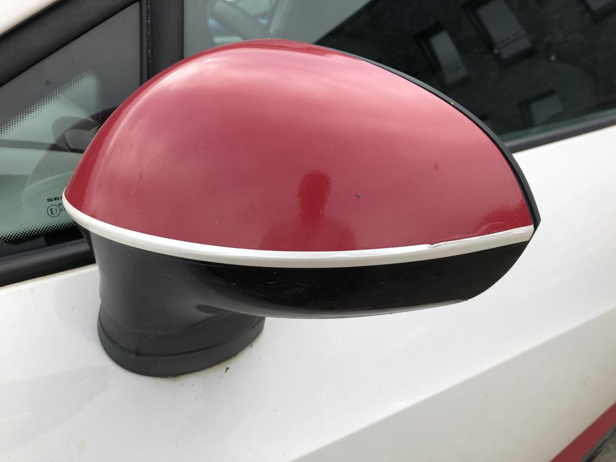 Seat Ibiza 6J Au&szlig;enspiegel links Spiegel Seitenspiegel LB9A Candywei&szlig; manuell