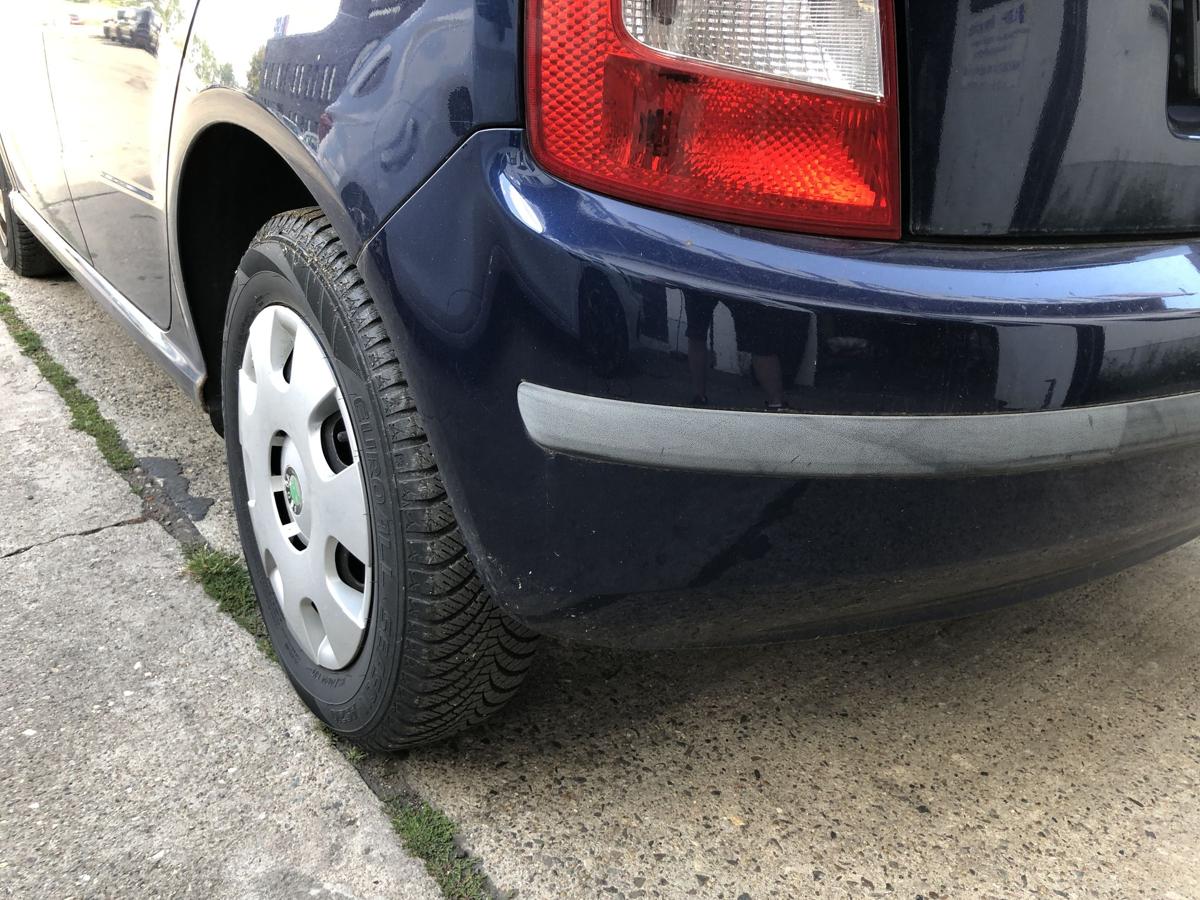 Skoda Fabia 6Y Sto&szlig;f&auml;nger hinten Hecksch&uuml;rze 5-t&uuml;rer LF5U Tiefseeblau Metallic