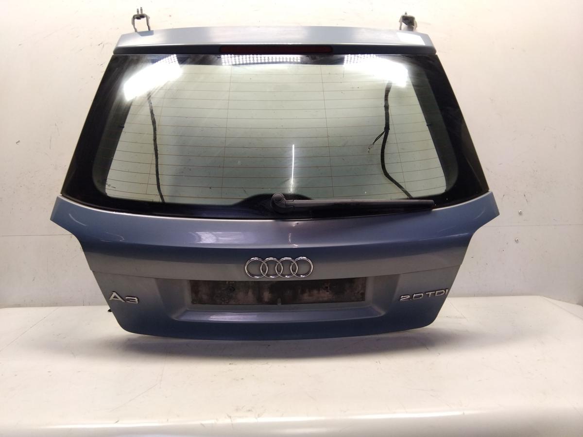 Audi A3 8P Facelift Heckklappe 3-T&uuml;rer LX5X Sph&auml;renblau mit Heckscheibe BJ2009