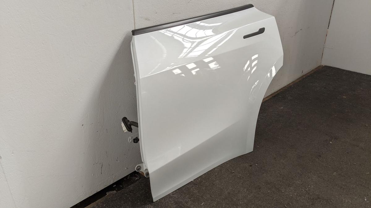 Tür hinten links Fondtür Rohbau Autotür PPSW white Water perl Tesla Model Y