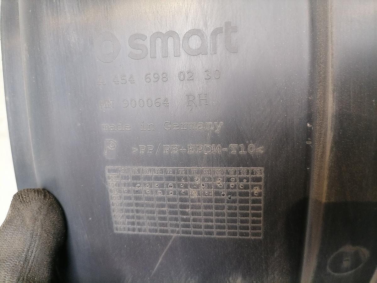 Smart ForFour BJ06 Radhausschale hinten rechts A4546980230