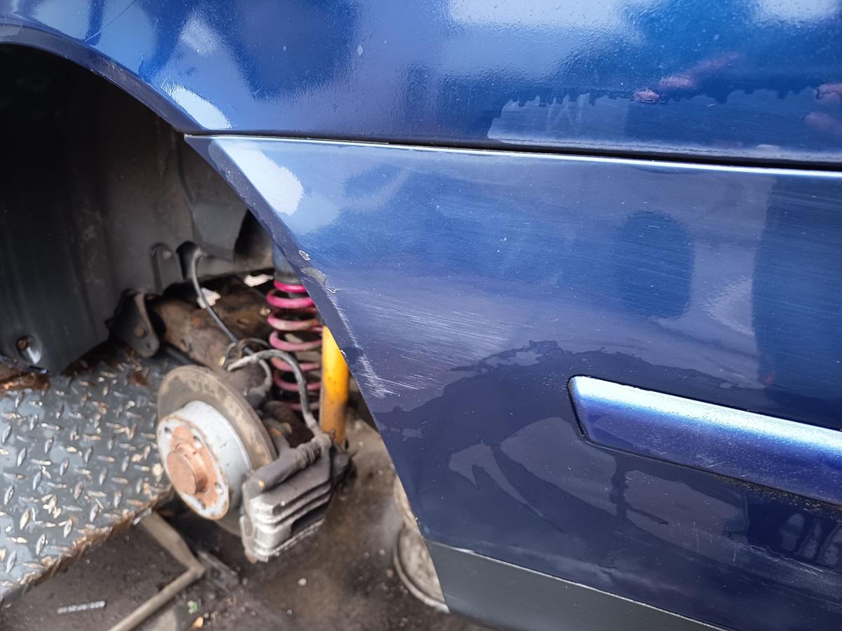 Seat Toledo 1M original Stoßstange Fänger hinten/Heck B5N Indigoblau Bj 2000