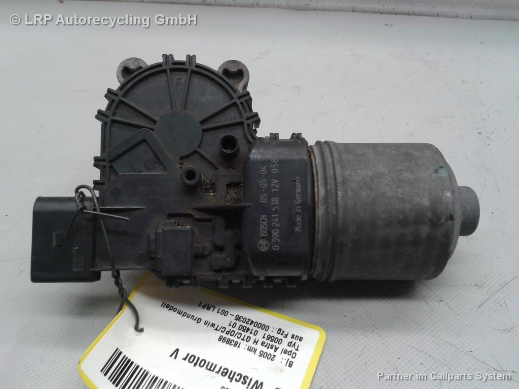 Opel Astra H GTC BJ2005 Motor Wischermotor vorn 0390241538 Bosch