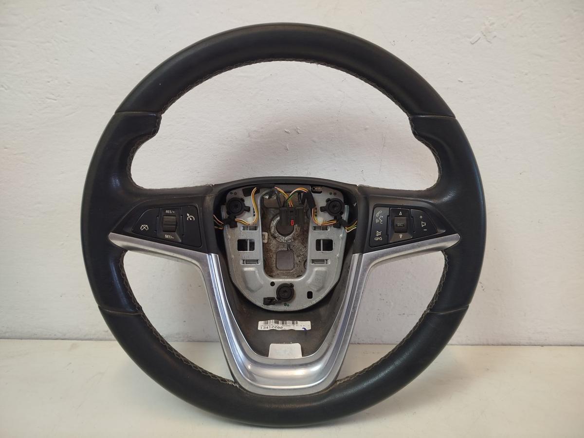 Opel Meriva B Lederlenkrad Lenkrad Leder 3 Speichen mit Multifunktionstasten