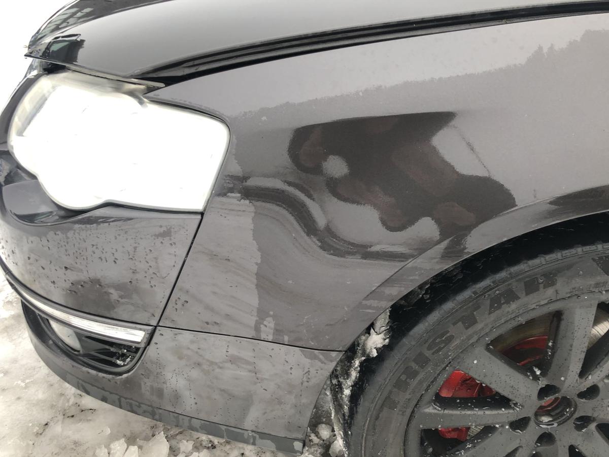 VW Passat 3C Variant Kotfl&uuml;gel links Radabdeckung Fender LC8Z Moccabrown