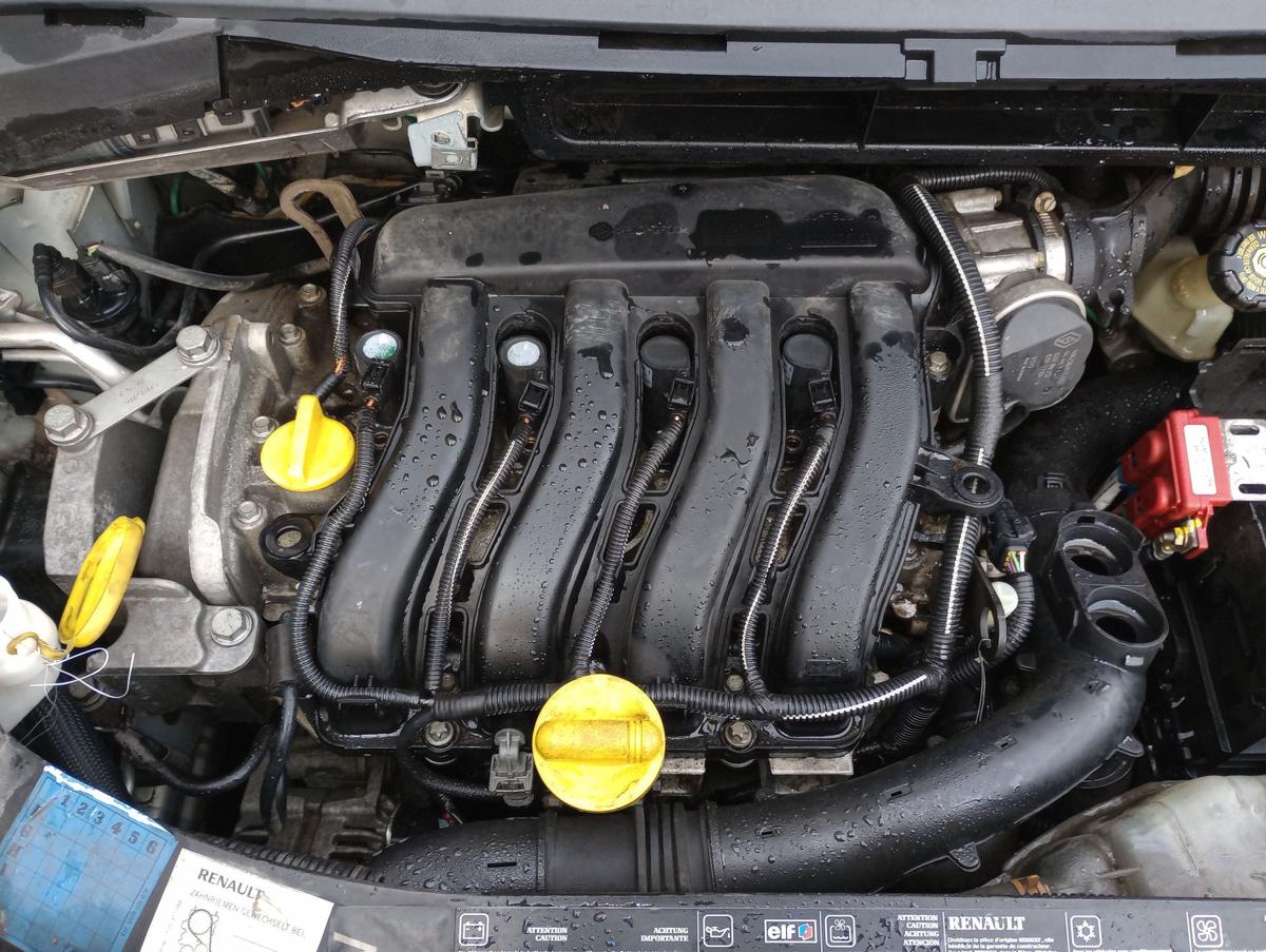 Renault Modus orig geprüfter Motor ohne Anbauteile K4M794 1.6l 65kW Benzin Bj 04