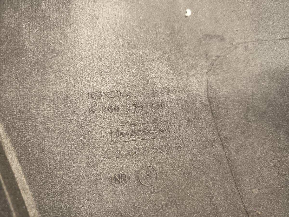 Dacia Sandero I orig Stoßstange hinten Stoßfänger TEKNM Grau Bj 2009