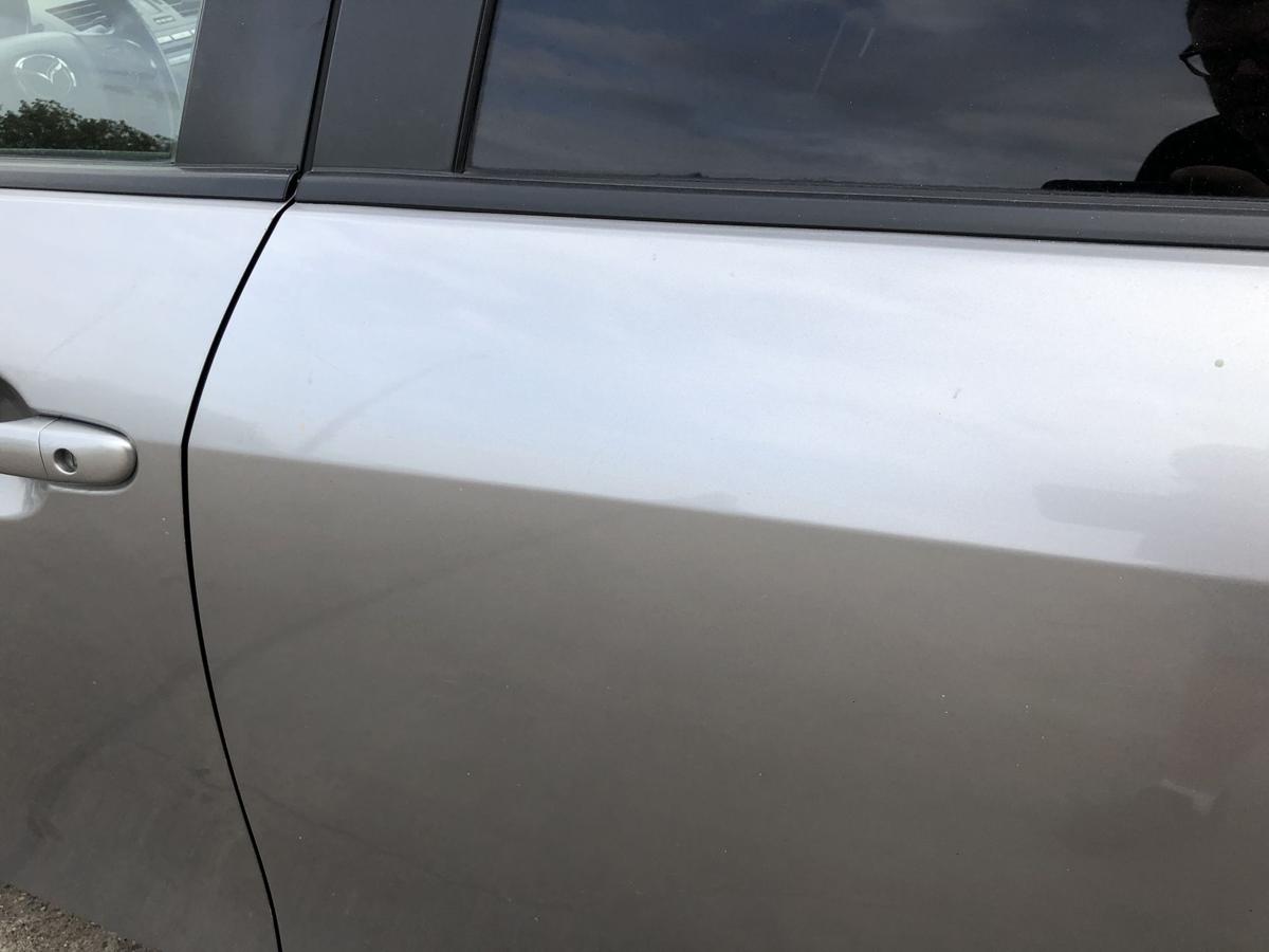 Mazda 3 Typ BL Tür hinten links Fondtür im Rohbau 5trg 38P Liquid Silver Met