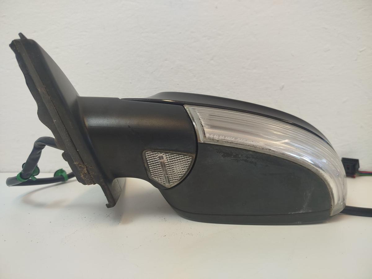 VW Passat 3C Au&szlig;enspiegel links elektrisch R&uuml;ckspiegel anklapp LC8Z Moccabrown