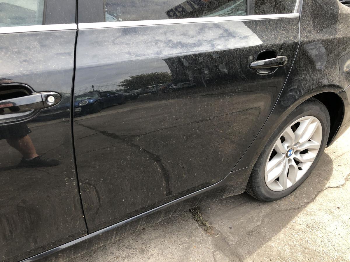 BMW 5er E60 LCI T&uuml;r hinten links Fondt&uuml;r im Rohbau 475 Blacksaphire Metallic