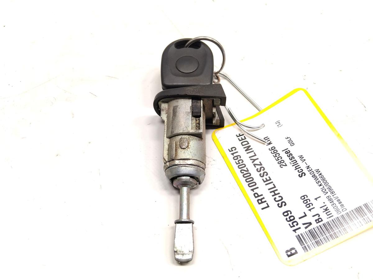 VW Golf 4 1J original Schlie&szlig;zylinder T&uuml;r vorn links mit Schl&uuml;ssel Bj.1999