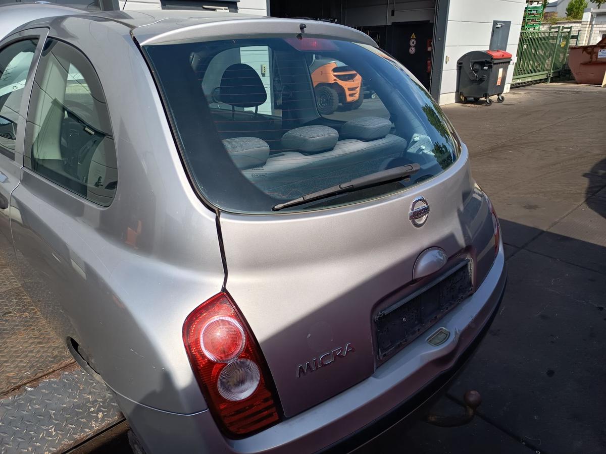 Nissan Micra K12 original Heckklappe mit Scheibe KY0 Quarzsilber Bj 2006