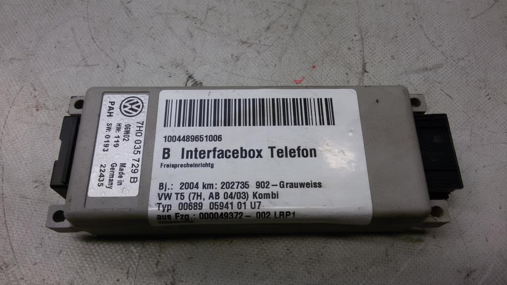 VW T5 Interfacebox Telefon 7H0035729B BJ2004
