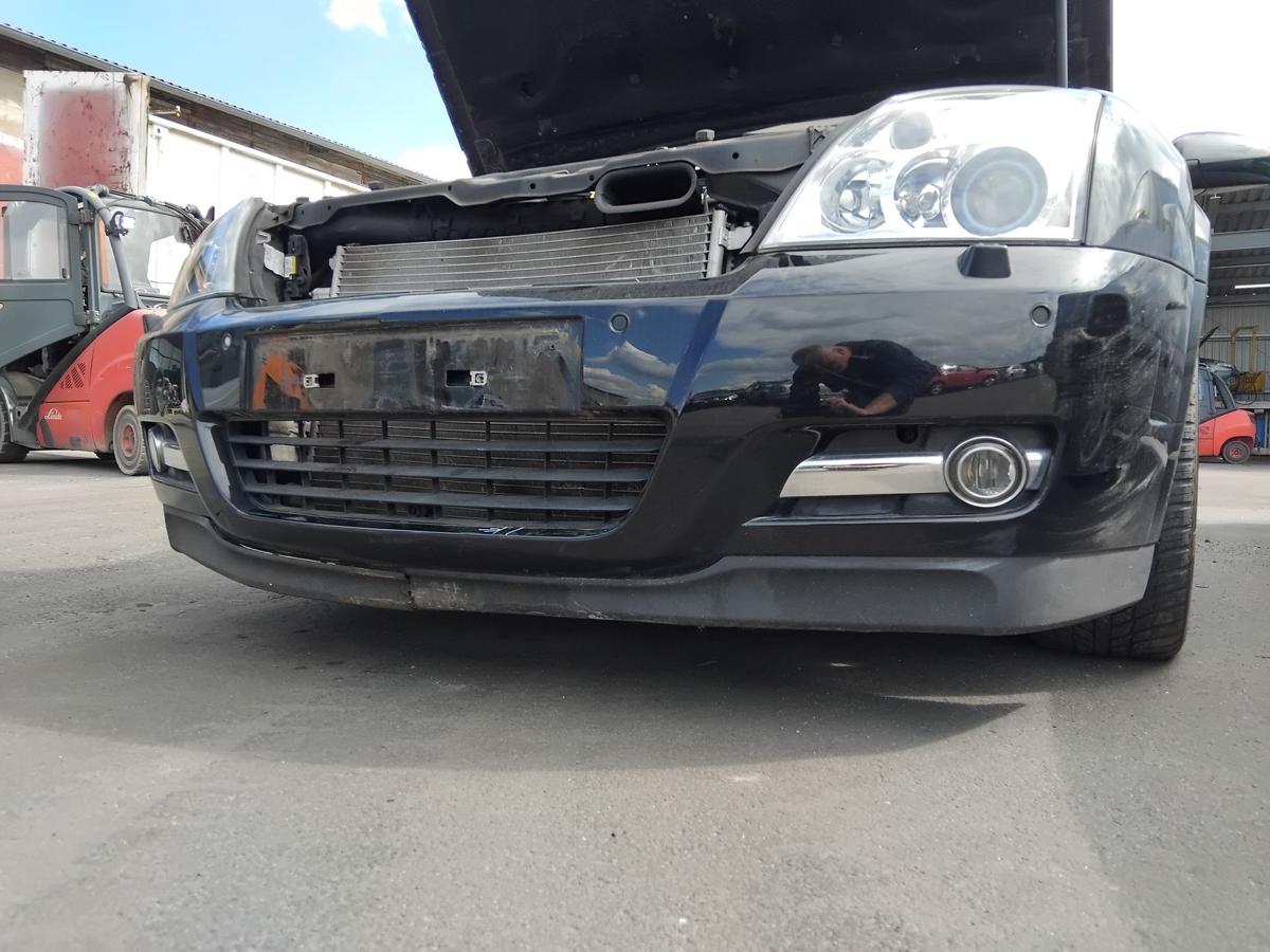 Opel Signum orig Sto&szlig;stange Stossf&auml;nger vorn mit SRA PDC BJ2005 Mangel Z20R schwarz