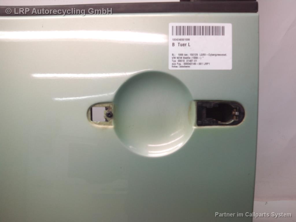 VW New Beetle 9C Tür vorn links Fahrertür LG6V Cybergreenmetallic BJ1999