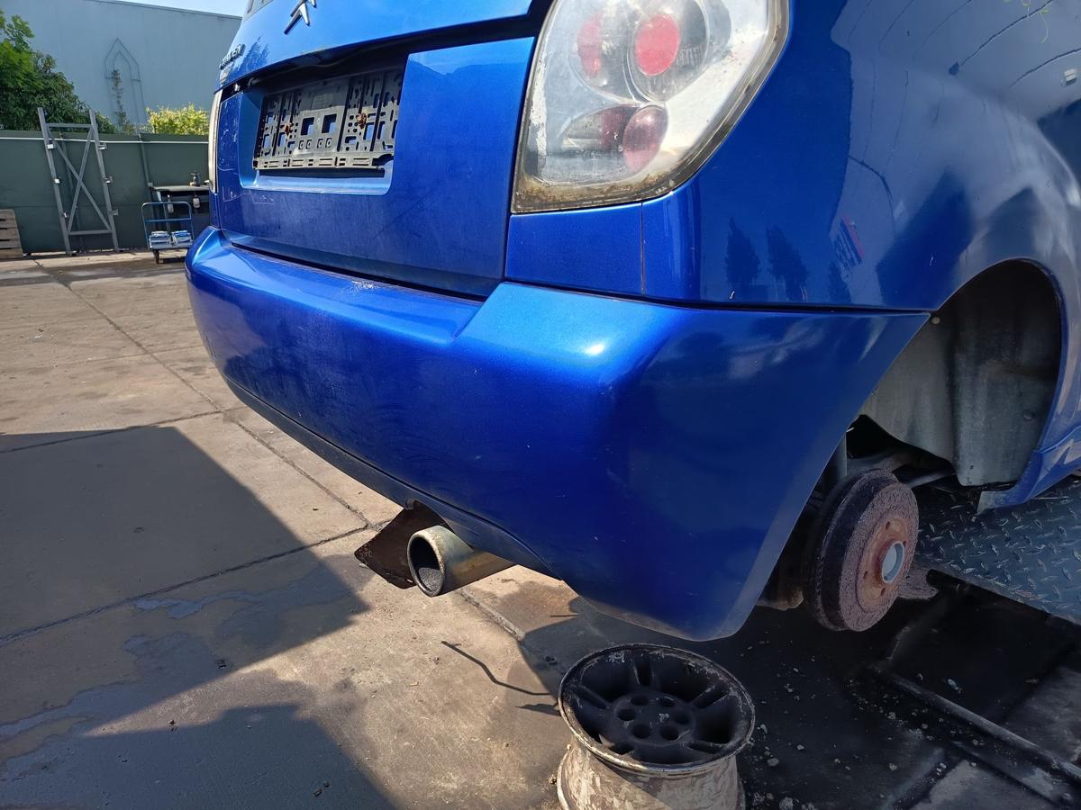 Citroen C2 original Stoßstange Fänger hinten/Heck KMH Königsblau Bj 2005