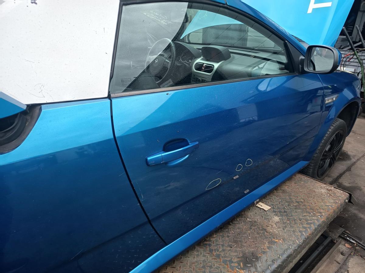 Opel Tigra Twintop original T&uuml;r rechts Beifahrer Rohbau Z21H Antiguablau Bj 2007