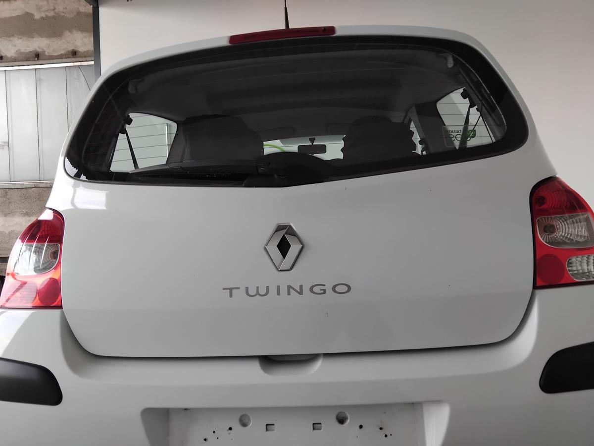 Renault Twingo 2 Heckklappe weiss OV369 Blanc Glacier mit Heckscheibe BJ2008