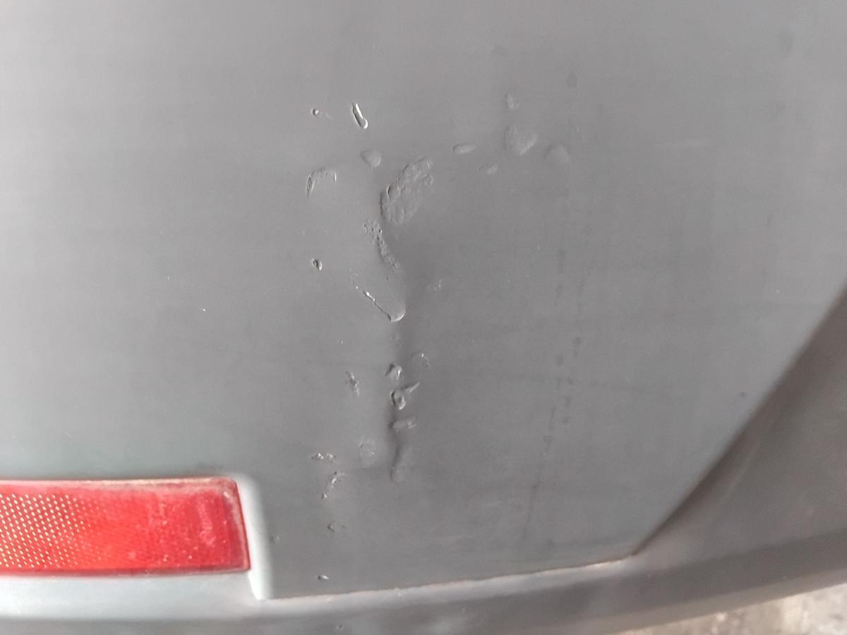 Dacia Sandero II SD original Sto&szlig;stange Sto&szlig;f&auml;nger hinten grau unlackiert BJ2013