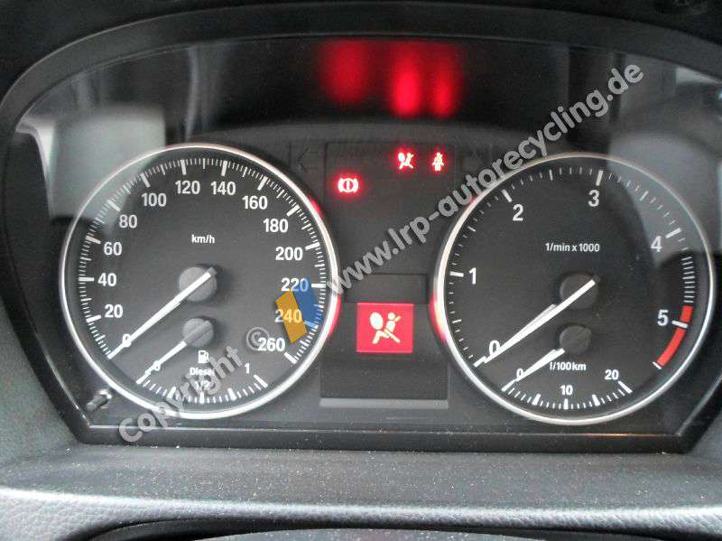 BMW 3er E90 Bj.2008 original Kombiinstrument Tacho 9166846 2.0TD 130kw