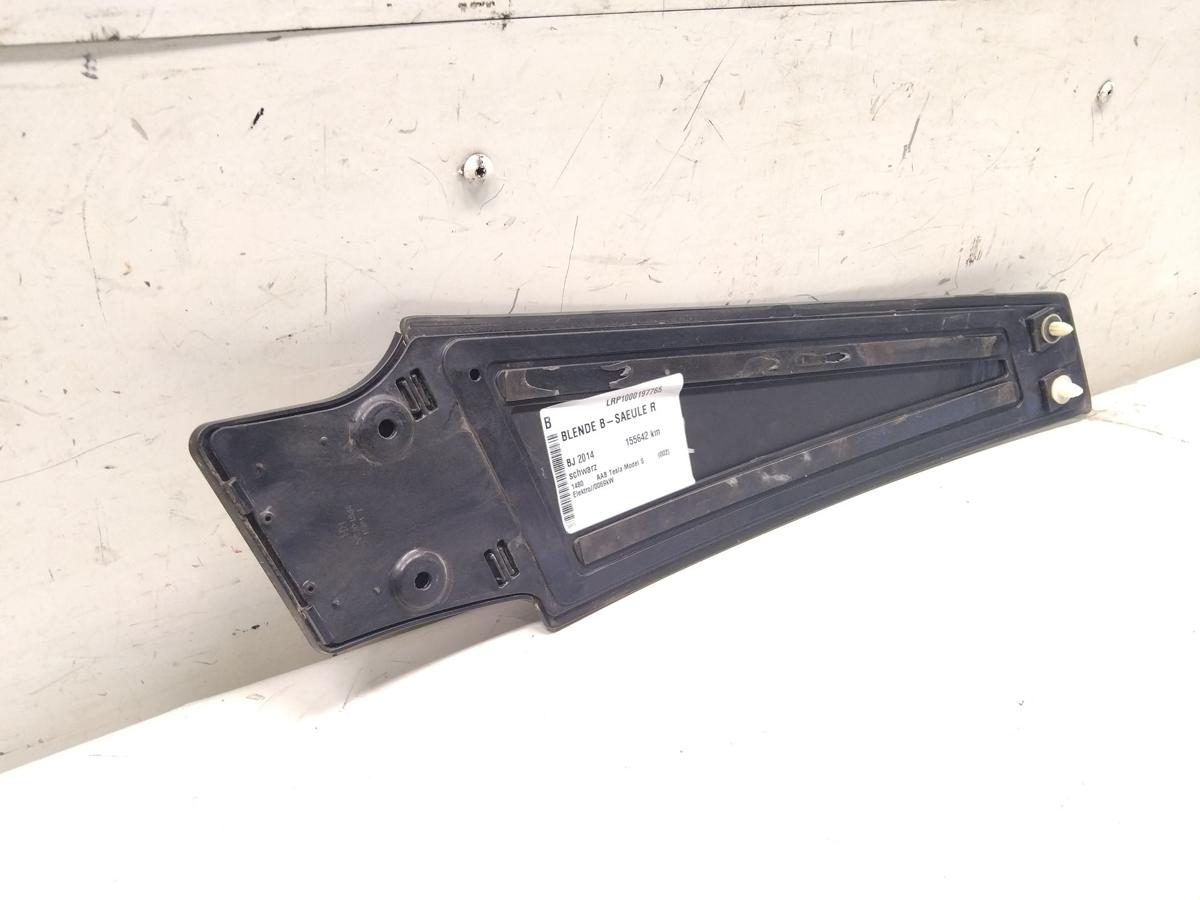 Tesla Model S P85D original Blende B-S&auml;ule rechts schwarz BJ2014