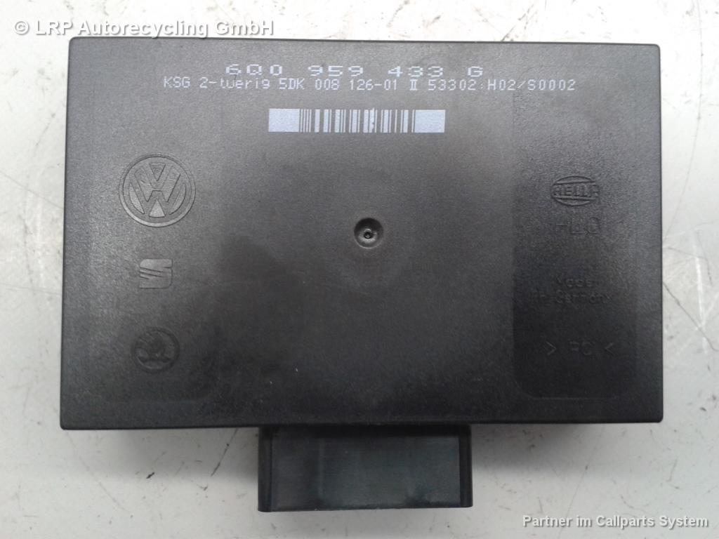 VW Polo 9N Steuergerät Zentralverriegelung 6Q0959433G 5DK00812601 HELLA BJ2002