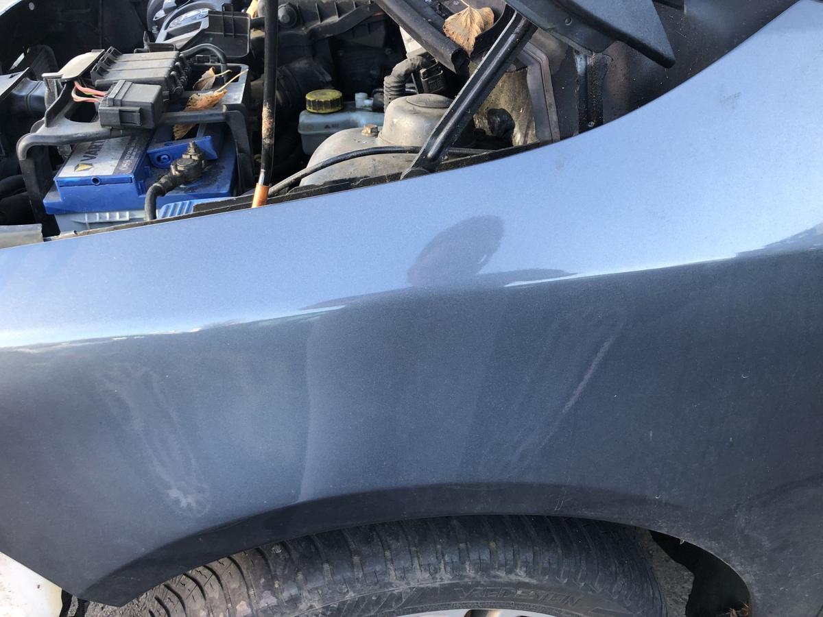 Skoda Fabia 5J Kotfl&uuml;gel vorn links Fahrerseite LF8J Antracit Grey 2006 bis 2014