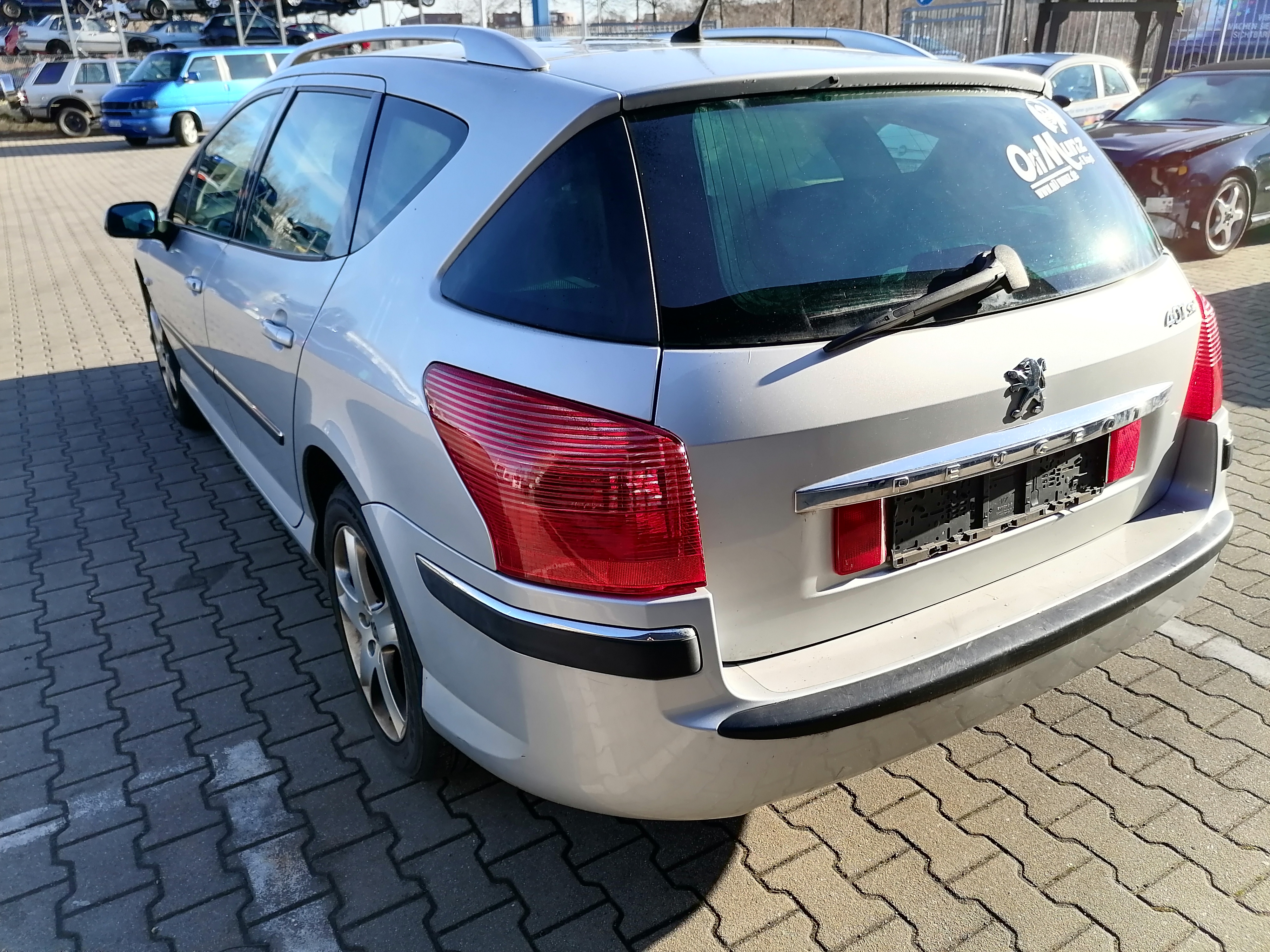 Peugeot 407 SW Kombi 04-06 Tür hinten rechts Silber EZR