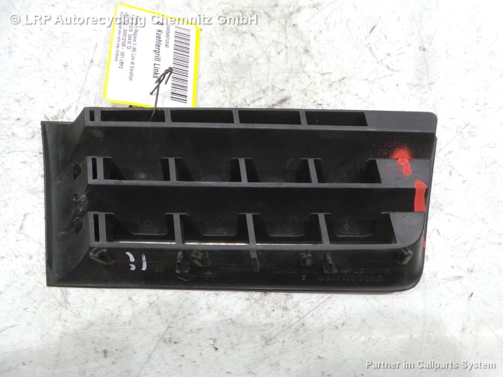 Renault Megane II 2 Bj 2004 Grill Frontgrill Kühlergrill links schwarz Plastik unlackiert