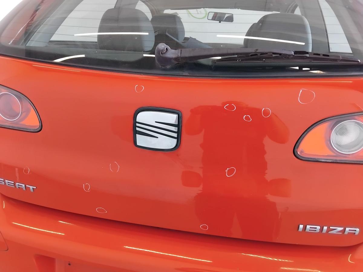Seat Ibiza III 6L original Heckklappe mit Heckscheibe flashrot LP3G BJ2002
