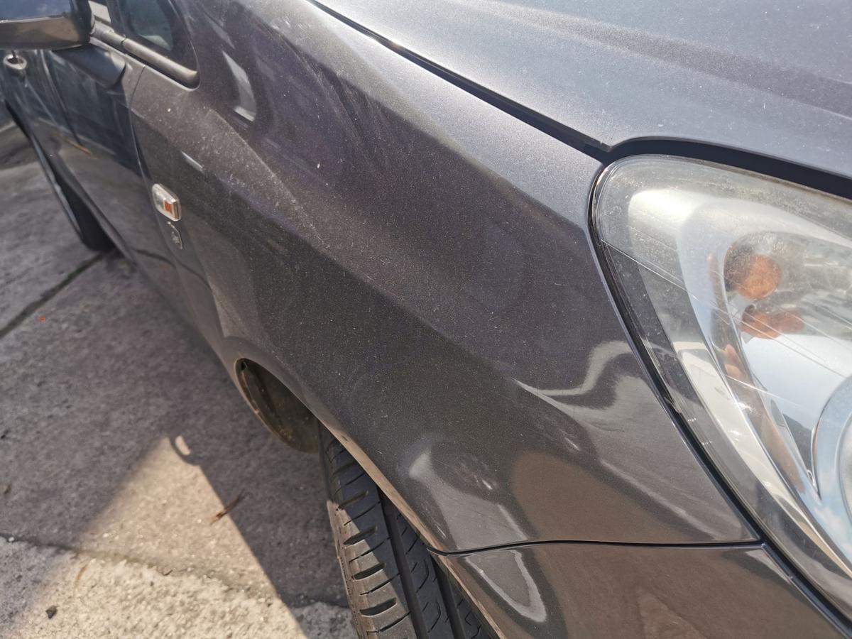 Opel Corsa D Kotflügel Fender Seitenwand vorn rechts Z177 Karbongraumetallic