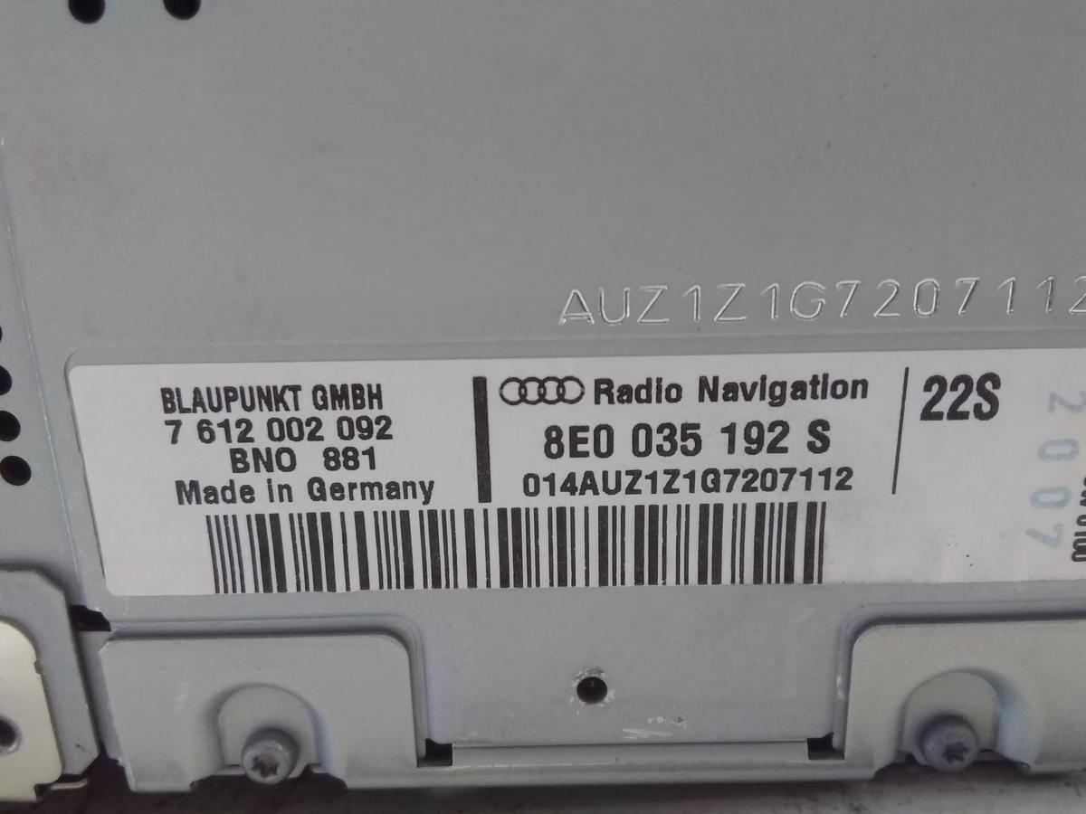 Audi A4 8E B7 original Radio Navigationsystem 8E0035192S Bj.2007